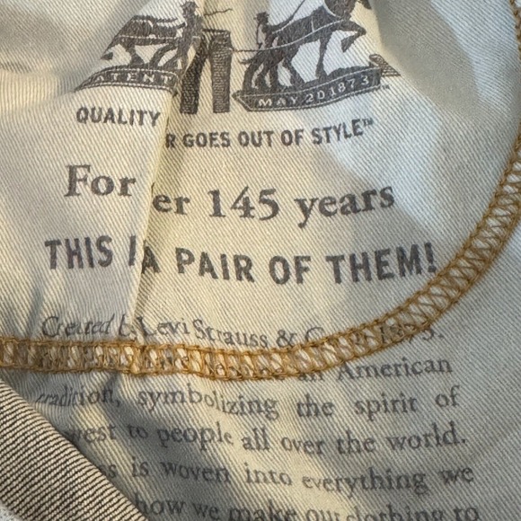 Levi's 511 Mens Jeans 33 X 32 Blue Denim Medium Wash Mid-Rise Straight Leg M1022 - Picture 12 of 16